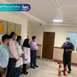 برگزاری کلاس آموزشی آشنایی با حريق و کپسول های آتش نشانی | بیمارستان سیدالشهداء یزد